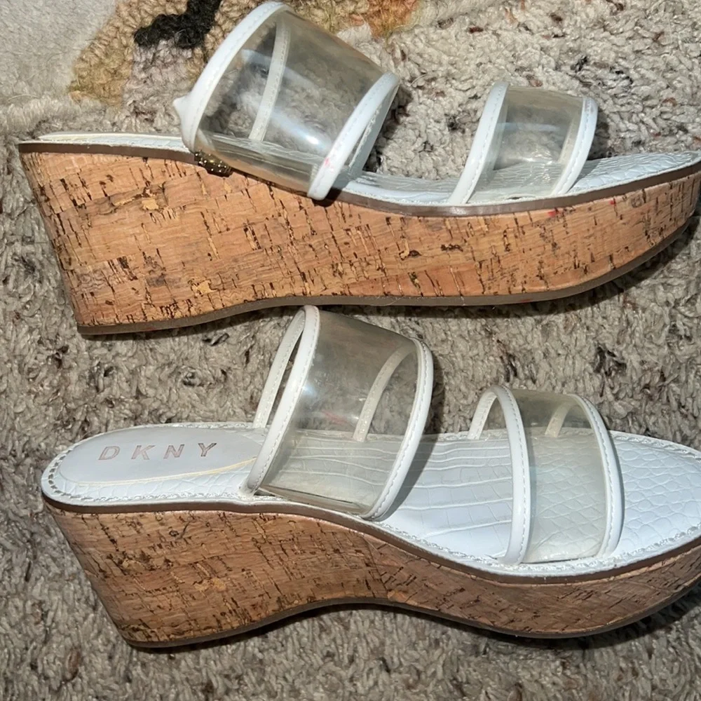 Clear plastic vintage Y2K platforms